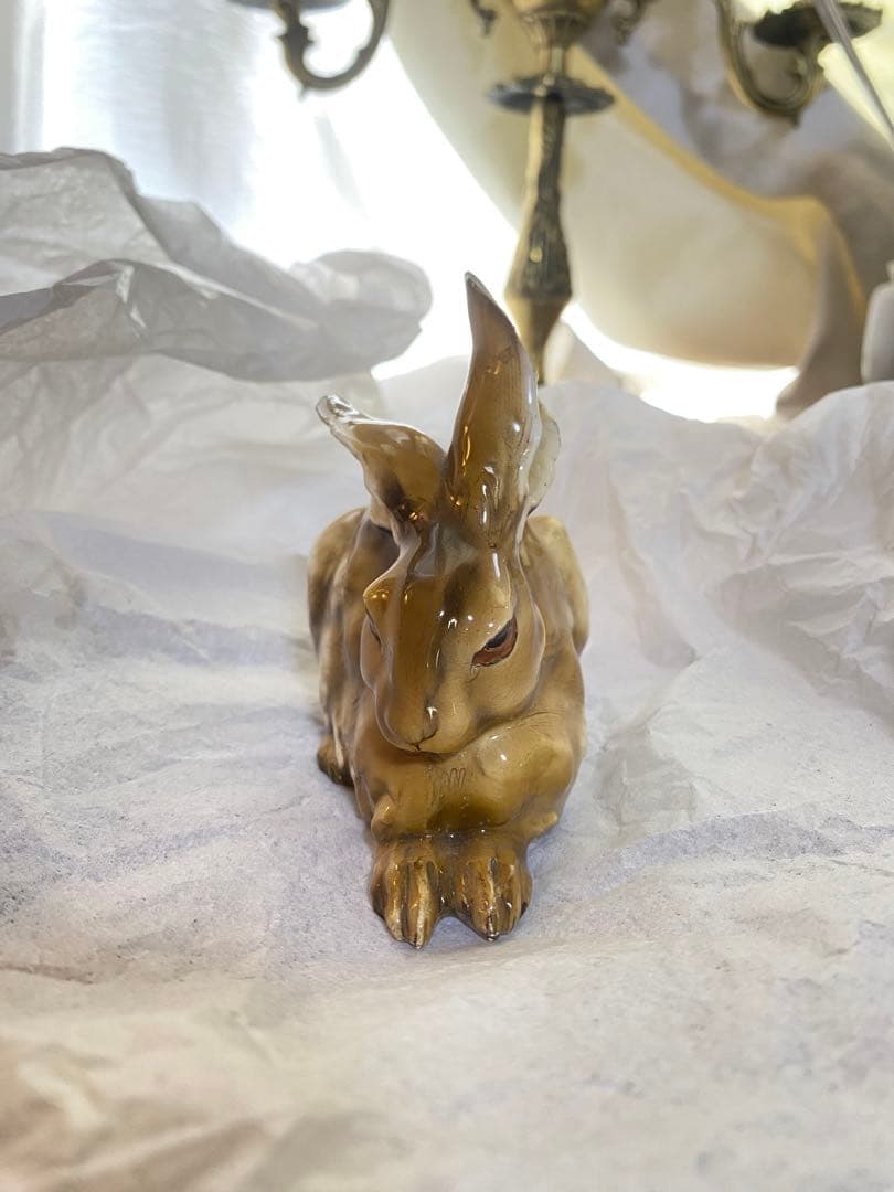 希少70sイタリアBepiTay作マジョリカ陶磁ウサギ・ジョゼッペ・タリアリオル