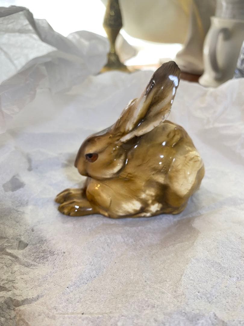 希少70sイタリアBepiTay作マジョリカ陶磁ウサギ・ジョゼッペ・タリアリオル