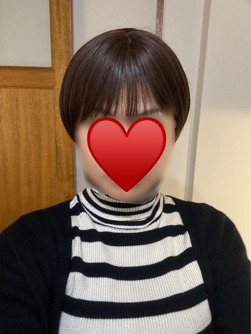 医療用ウィッグ　人毛ミックス　ココアブラウン ショート　ボブ　ウィッグ