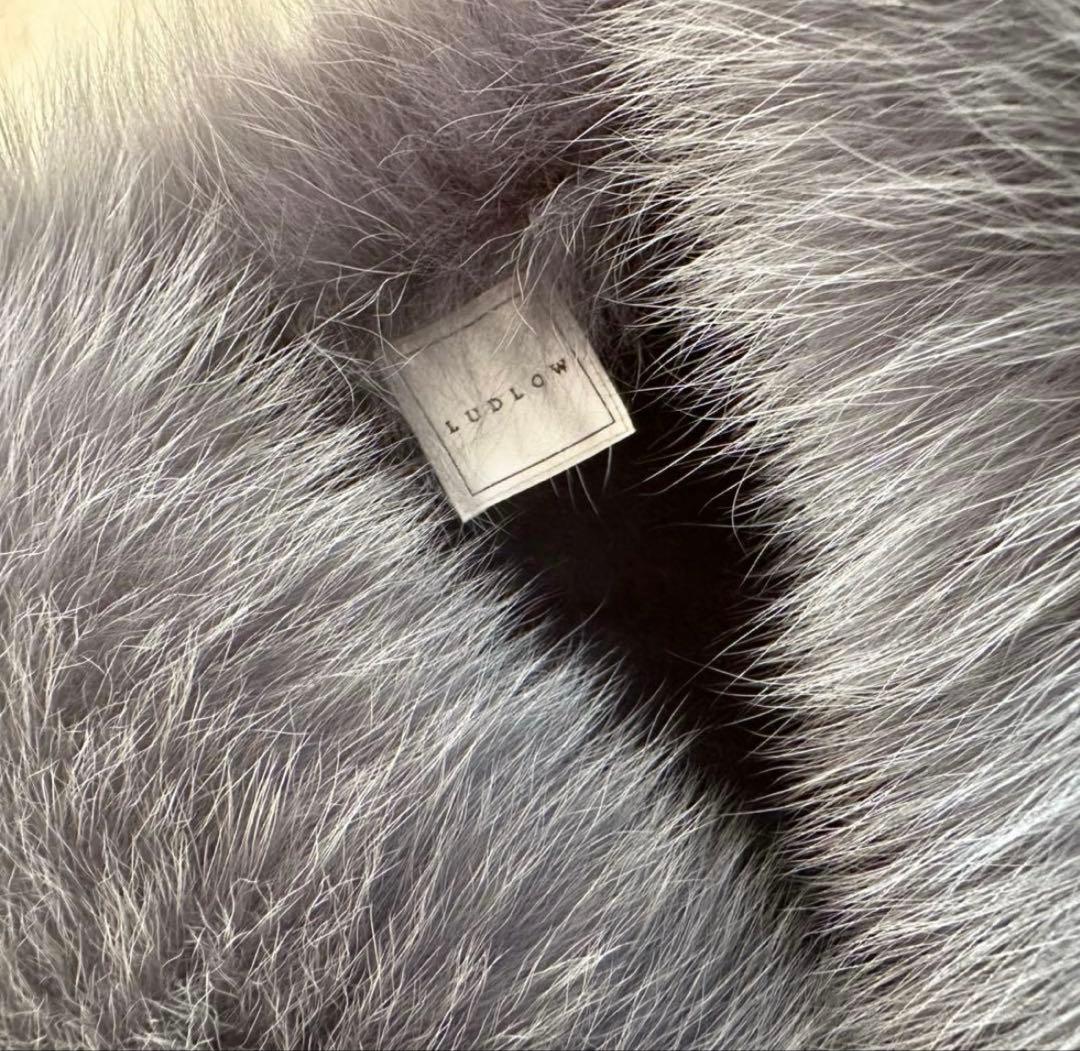 【美品】ラドロー LUDLOW ふわふわ フォックスファー マフラー ショール