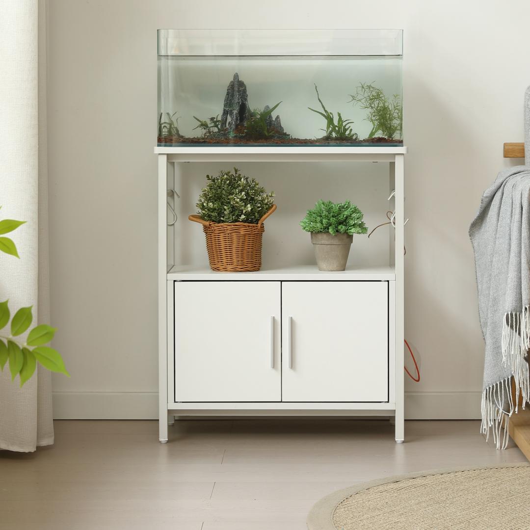 水槽台 水槽スタンド 耐荷重120kg 収納棚 60cm×30cm WHITE