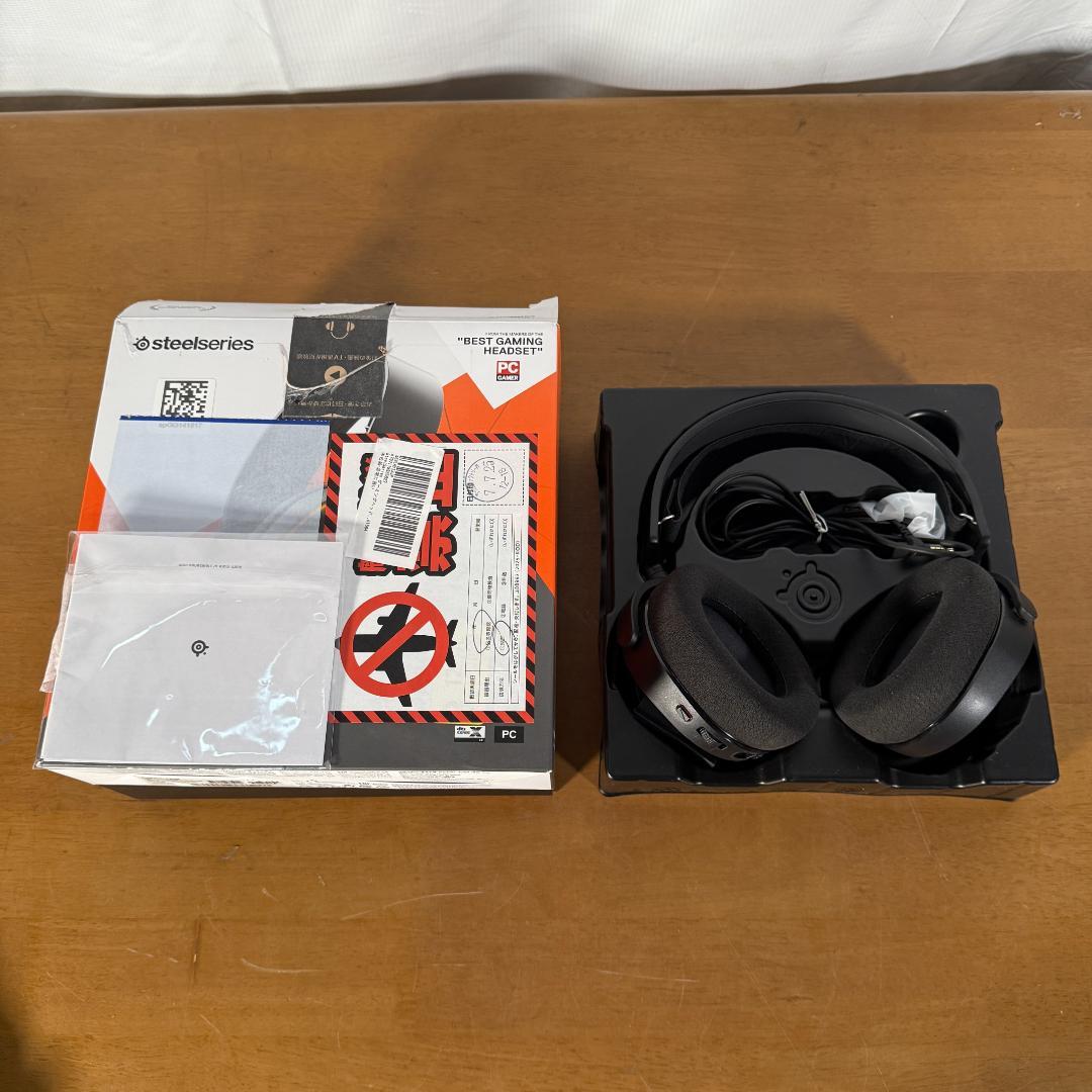 SteelSeries ゲーミングヘッドセット マイク付き 有線 密閉型 PC