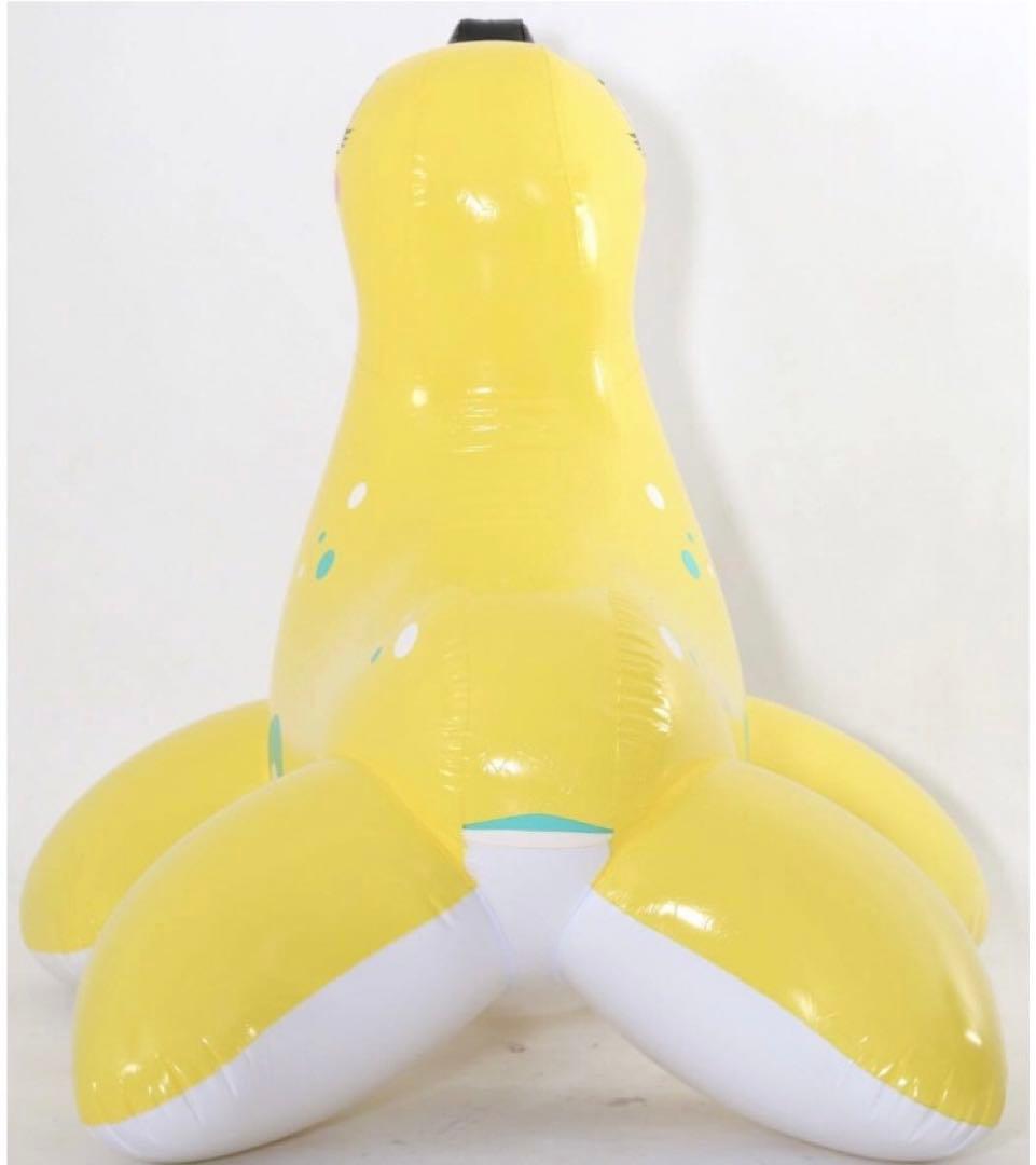 アザラシ　イエロー　ツヤあり　フロート　空気ビニール風船　浮き輪　レア　希少
