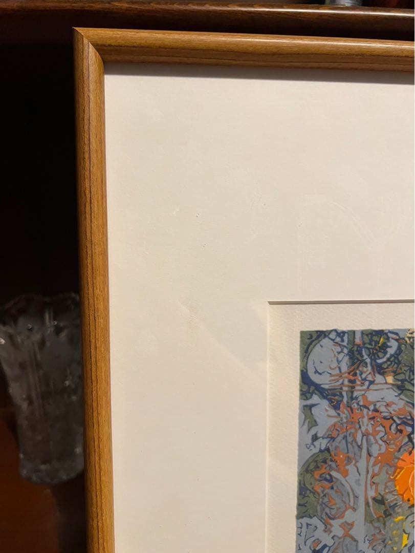 ラフル アート 額縁 インテリア 花瓶 花 アンティーク