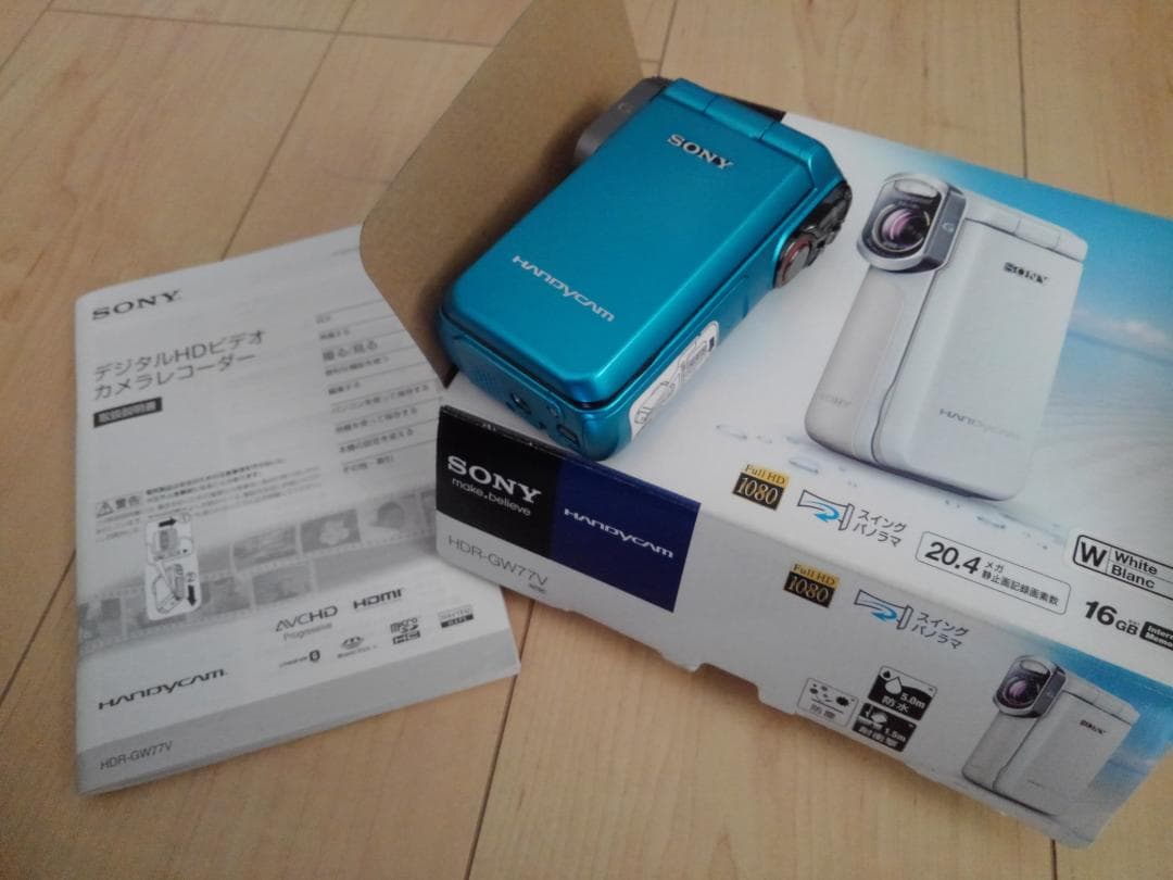 SONY HDR-GW77V 防水ビデオカメラ 動作良好