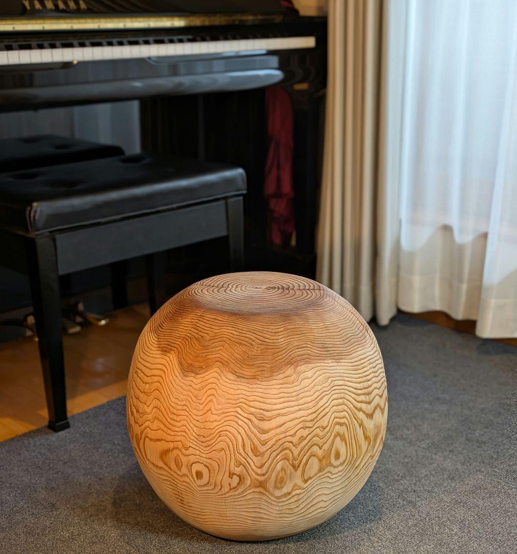 k098　杉　大型　切り株　丸型　椅子　スツール　テーブル