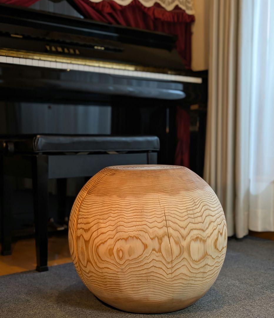 k098　杉　大型　切り株　丸型　椅子　スツール　テーブル