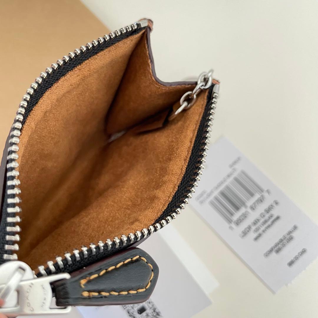 COACH コーチ　ケース ブラウン　豹柄　小銭入れ財布　レオパード