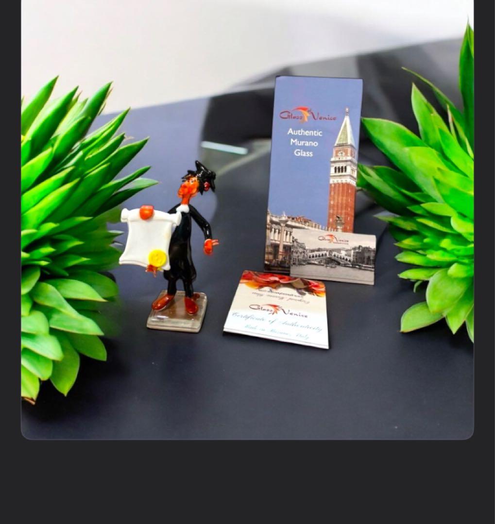 ムラーノガラス 卒業生 フィギュア