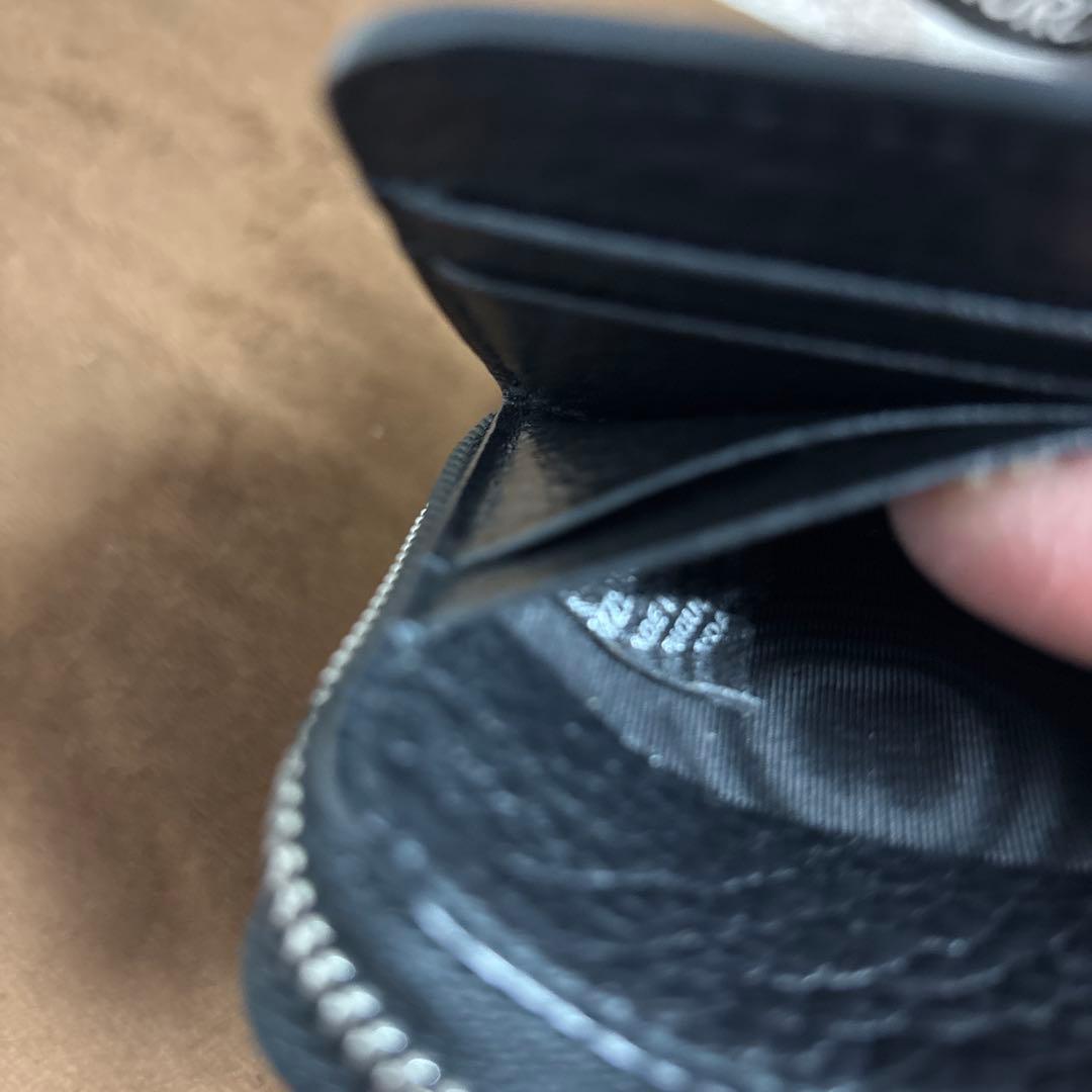 Maison Margiela 黒 レザー 二つ折り財布