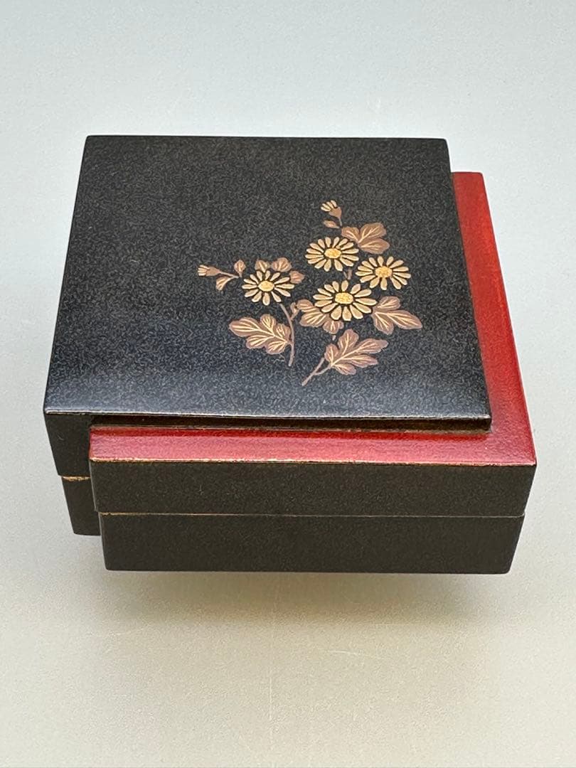 茶道具　香合　輪島　慶塚　菊色紙