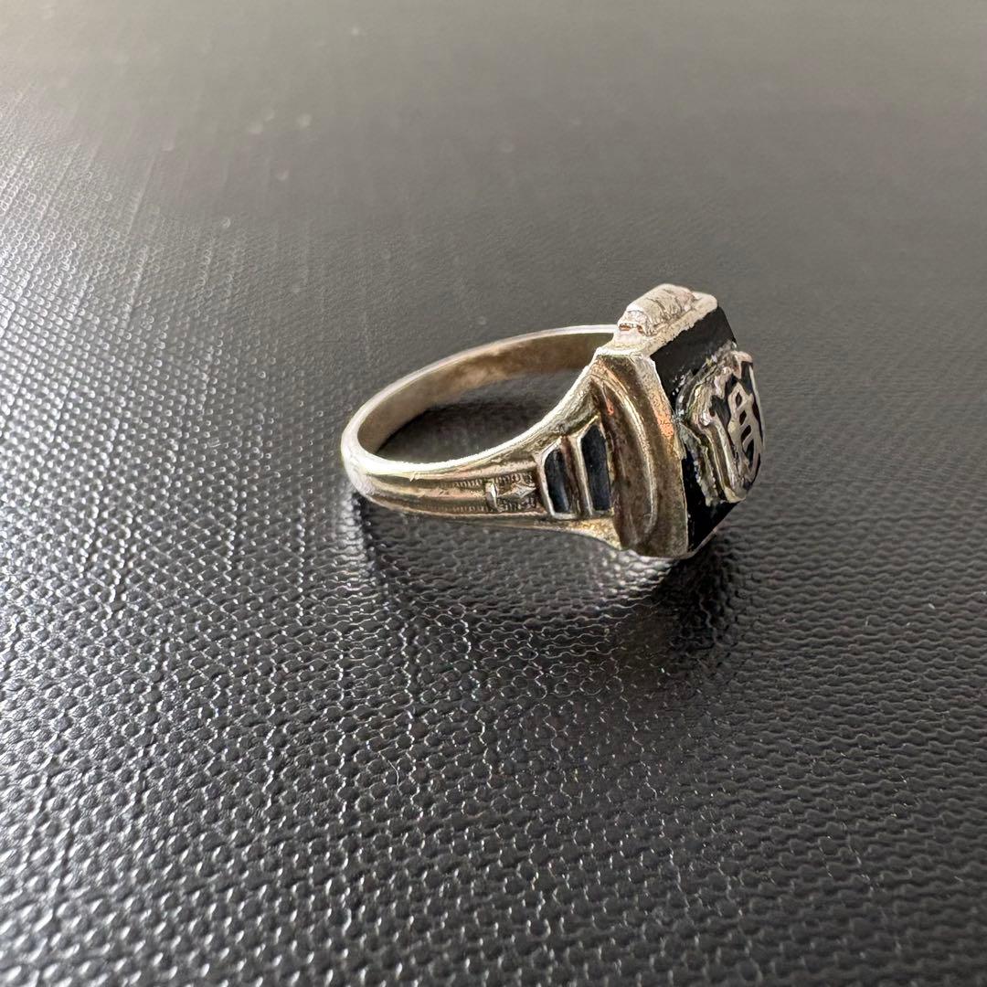 50s カレッジリング 13号 vintage ピンキーリング シルバー925