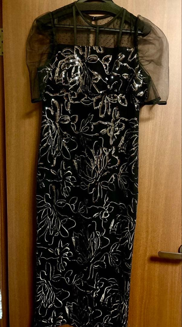 Leja ドットチュールフラワースパンコールIラインドレス