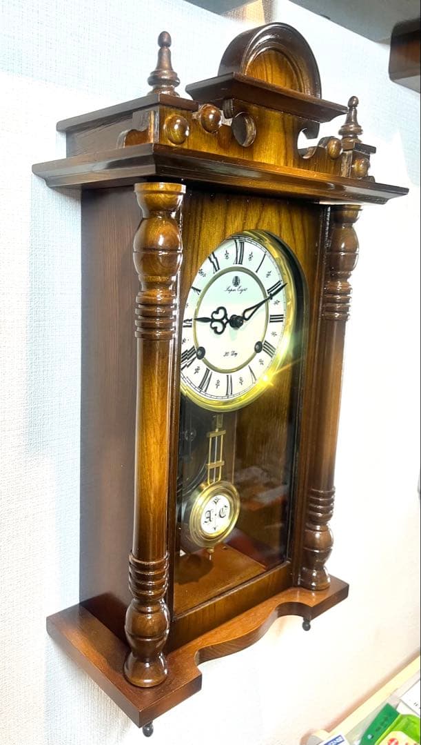 アリス愛知30DAY SuperLight振り子時計ゼンマイ掛け時計