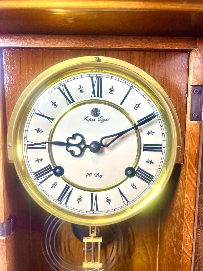 アリス愛知30DAY SuperLight振り子時計ゼンマイ掛け時計