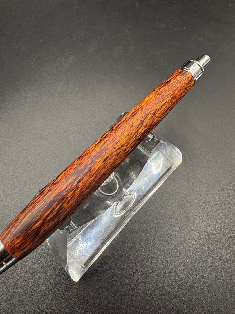 480極上　黄花梨　変わり杢　木軸シャーペン　ボールペン