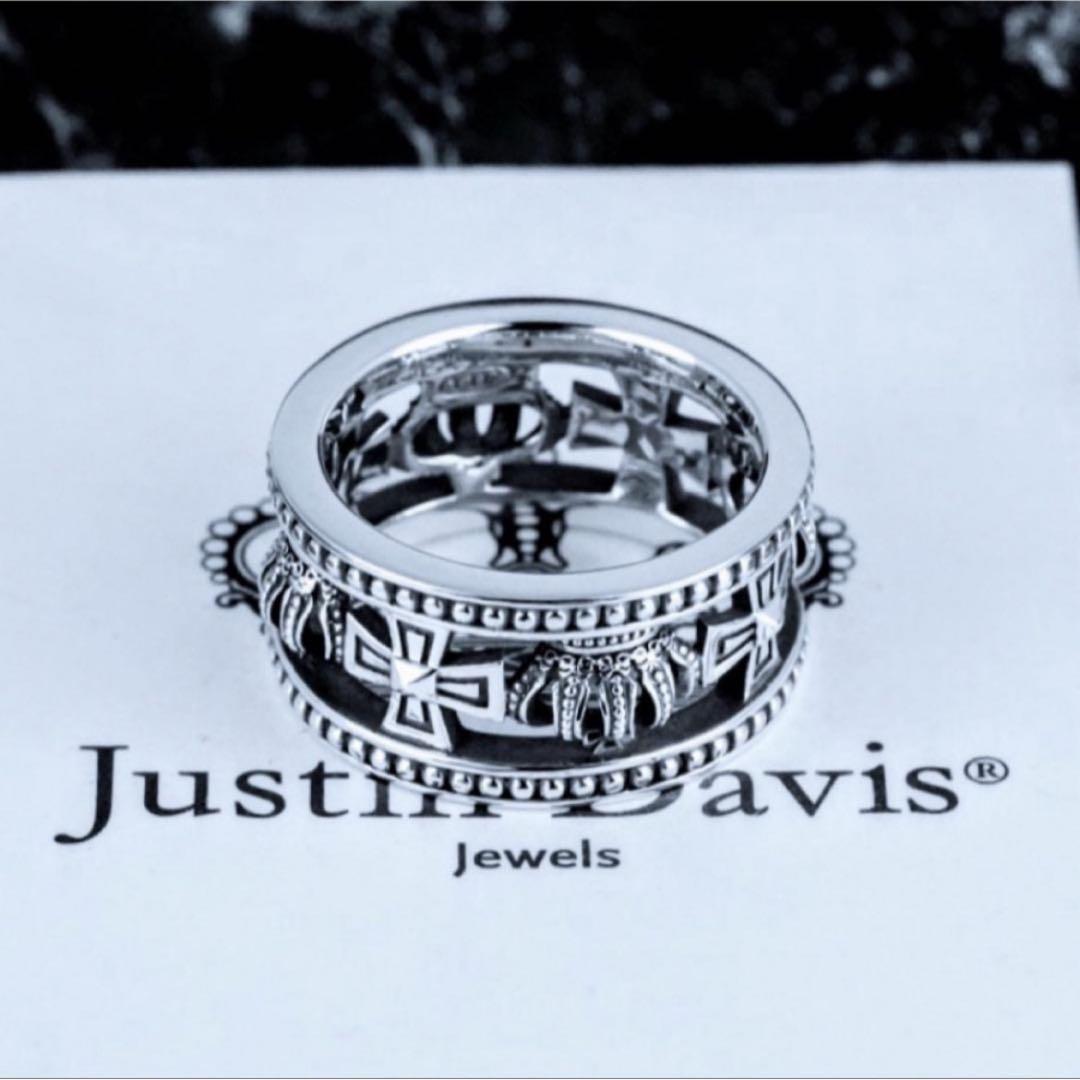 美品!ジャスティンデイビス SRJ175 クロスクラウンリング