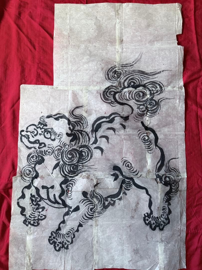 2168様感謝‼️超絶江戸期粉本「牛若丸と天狗と天狗、唐獅子、仙人』ほか肉筆10点