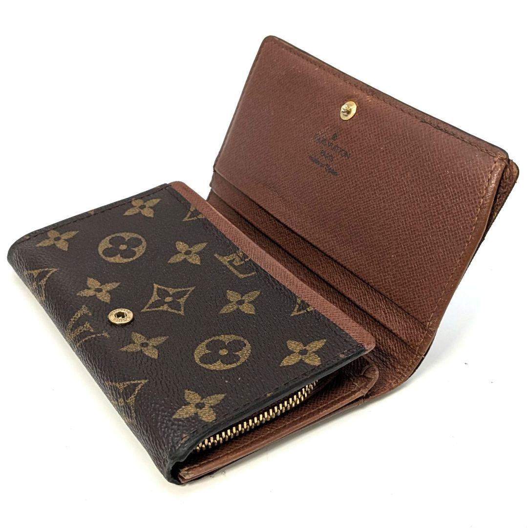 ルイヴィトン モノグラム ビエ トレゾール L字型ファスナー 折り財布 A85