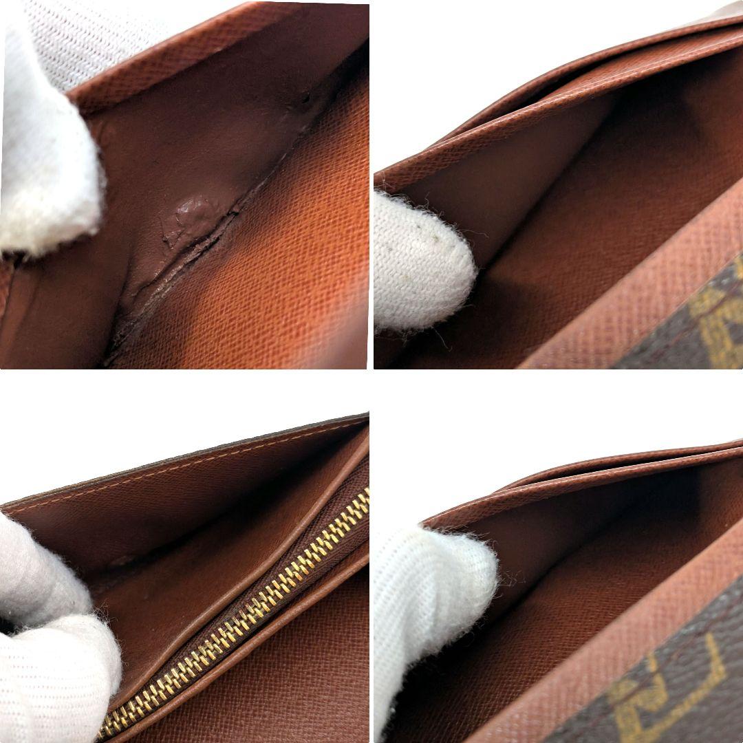 ルイヴィトン モノグラム ビエ トレゾール L字型ファスナー 折り財布 A85