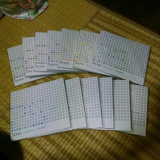 新品未使用フェリシモ　色鉛筆　500colored pencils 25 完売品