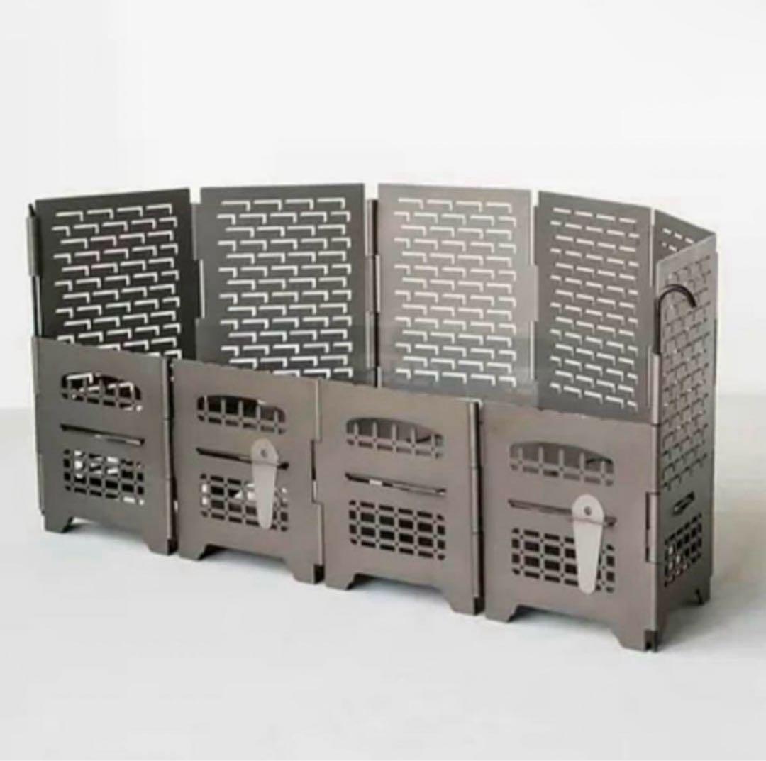 新品 サンゾー工務店 ロダン ハンゲツ半月セット BRICK焚き火台