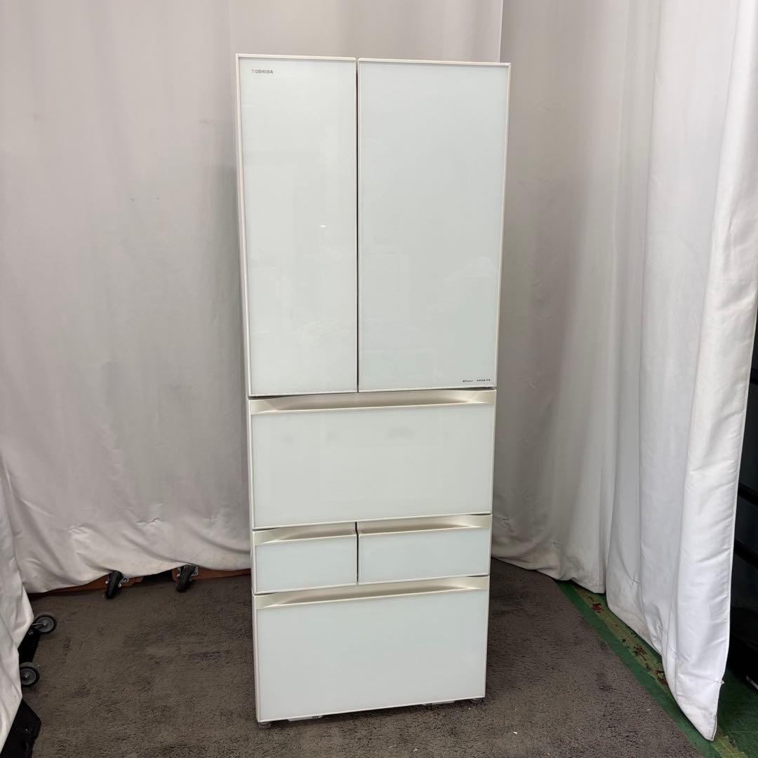 857⭕️冷蔵庫　東芝　500-600ℓ　大型　安い　フレンチドア　設置無料