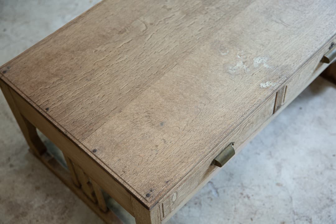 古家具 楢のローテーブル 文机 /幅786 高333 奥行508 送料込