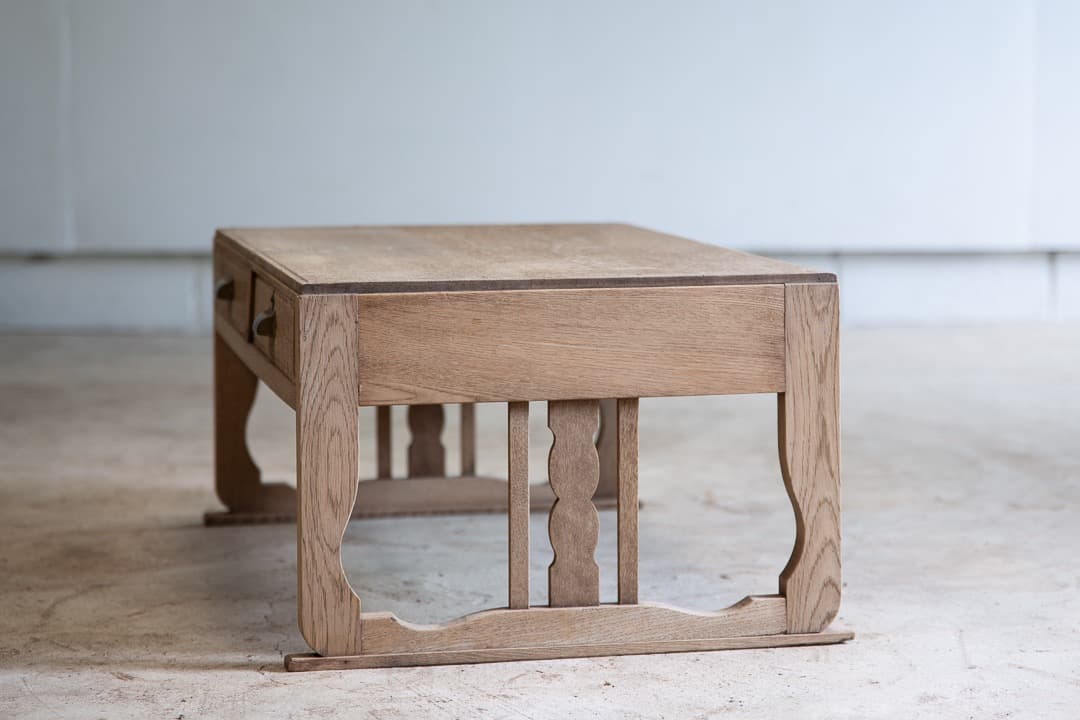 古家具 楢のローテーブル 文机 /幅786 高333 奥行508 送料込