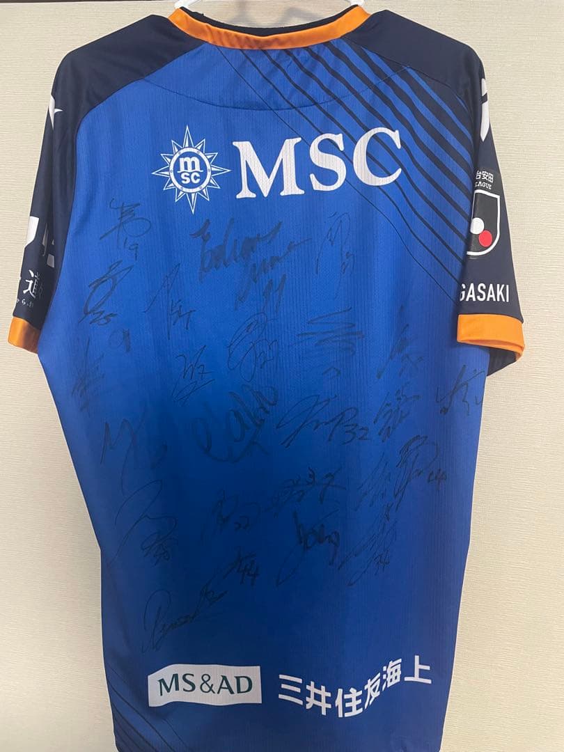 V•ファーレン長崎　23-24 オーセンティックユニフォーム　サイズLサイン付き