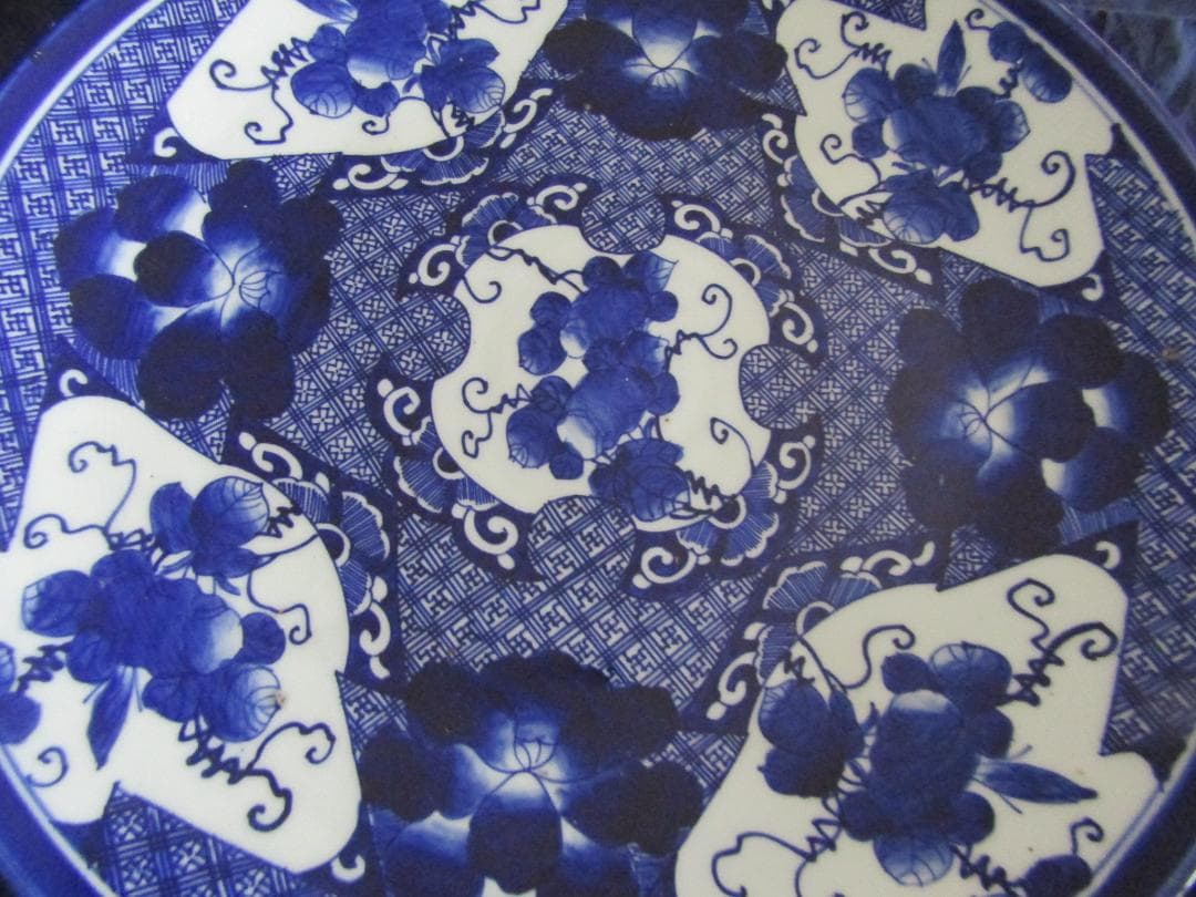 次代に残してほしい一品　伊万里べろ藍大皿　明治（A301)