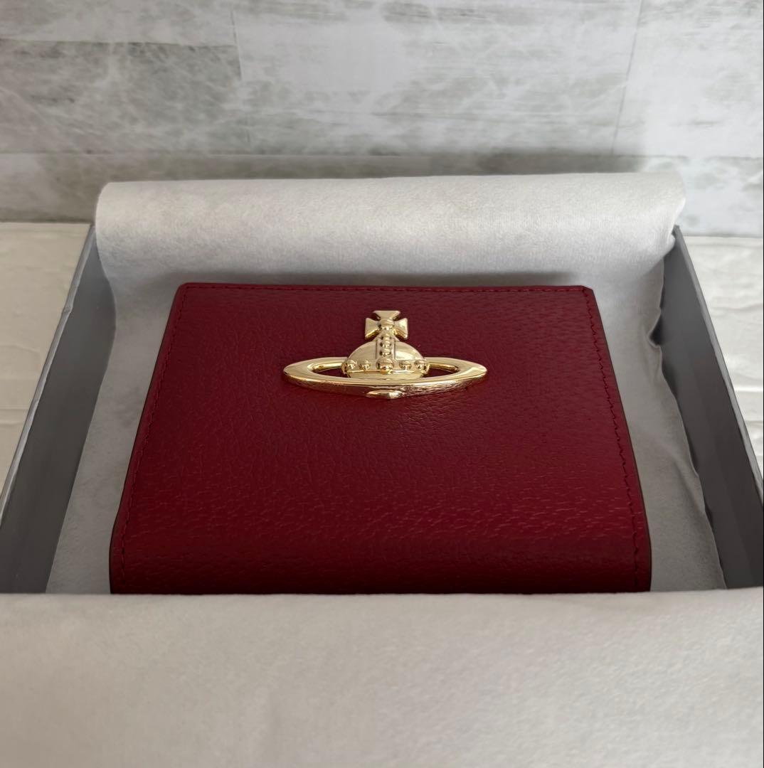 Vivienne Westwood がま口 二つ折り財布 オーブ　シックなレッド
