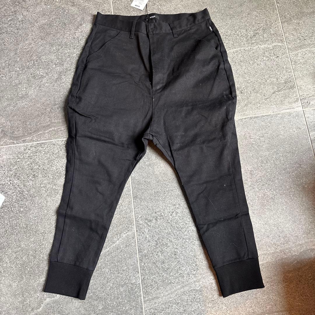 qlamb ブラック サルエルパンツ Lサイズ