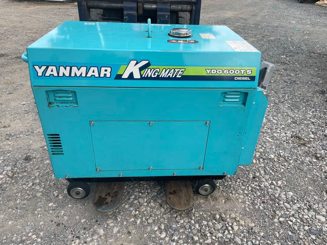 ヤンマー　ディーゼル　200V 発電機　実働10H YDG600TS-6E