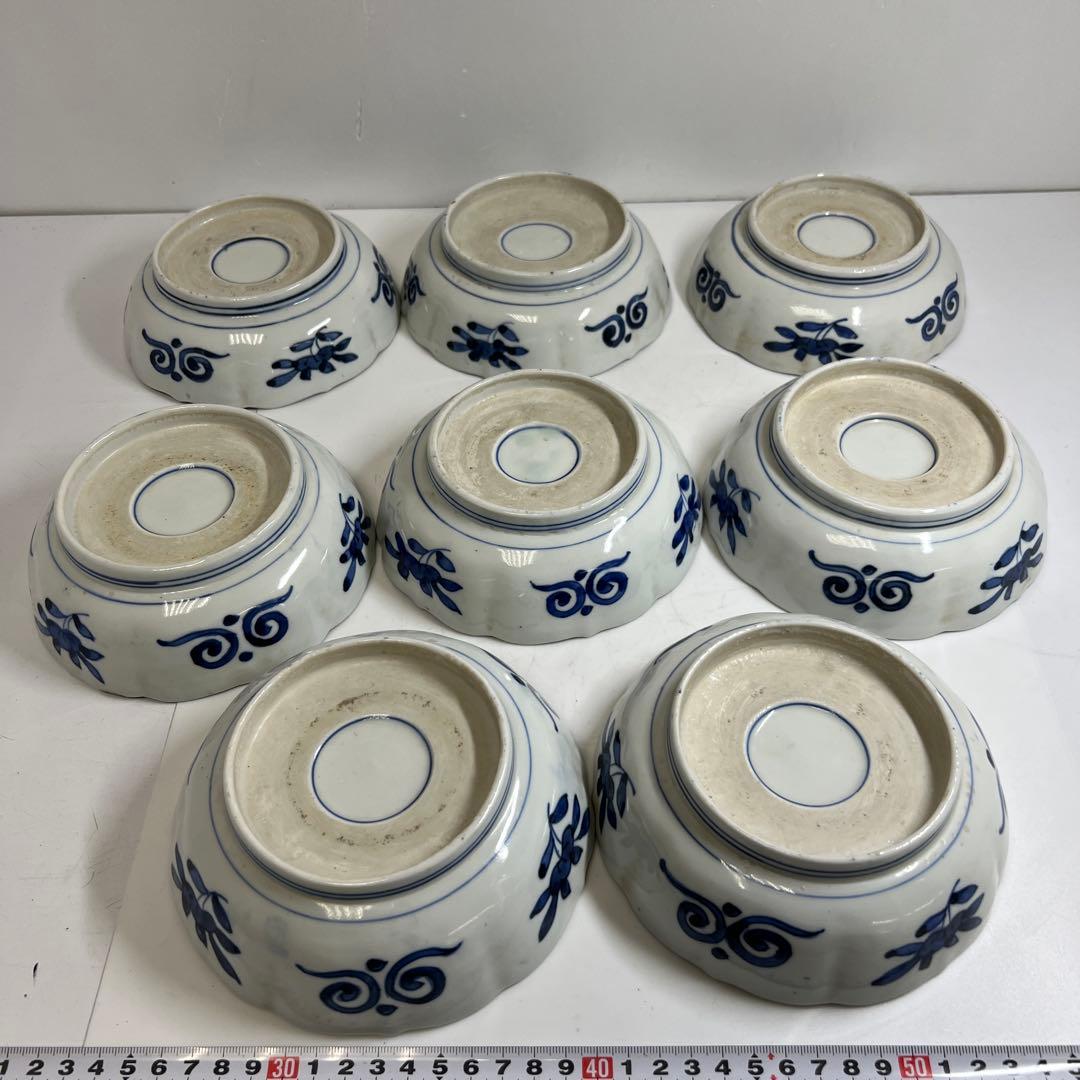 古伊万里　膾皿　17枚　直径15.2㎝　東な7-1201②