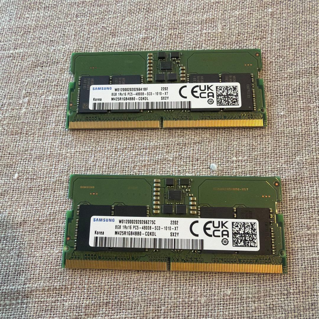 Samsung 8GB×2 DDR5 4800 PC5-38400 SODIMM