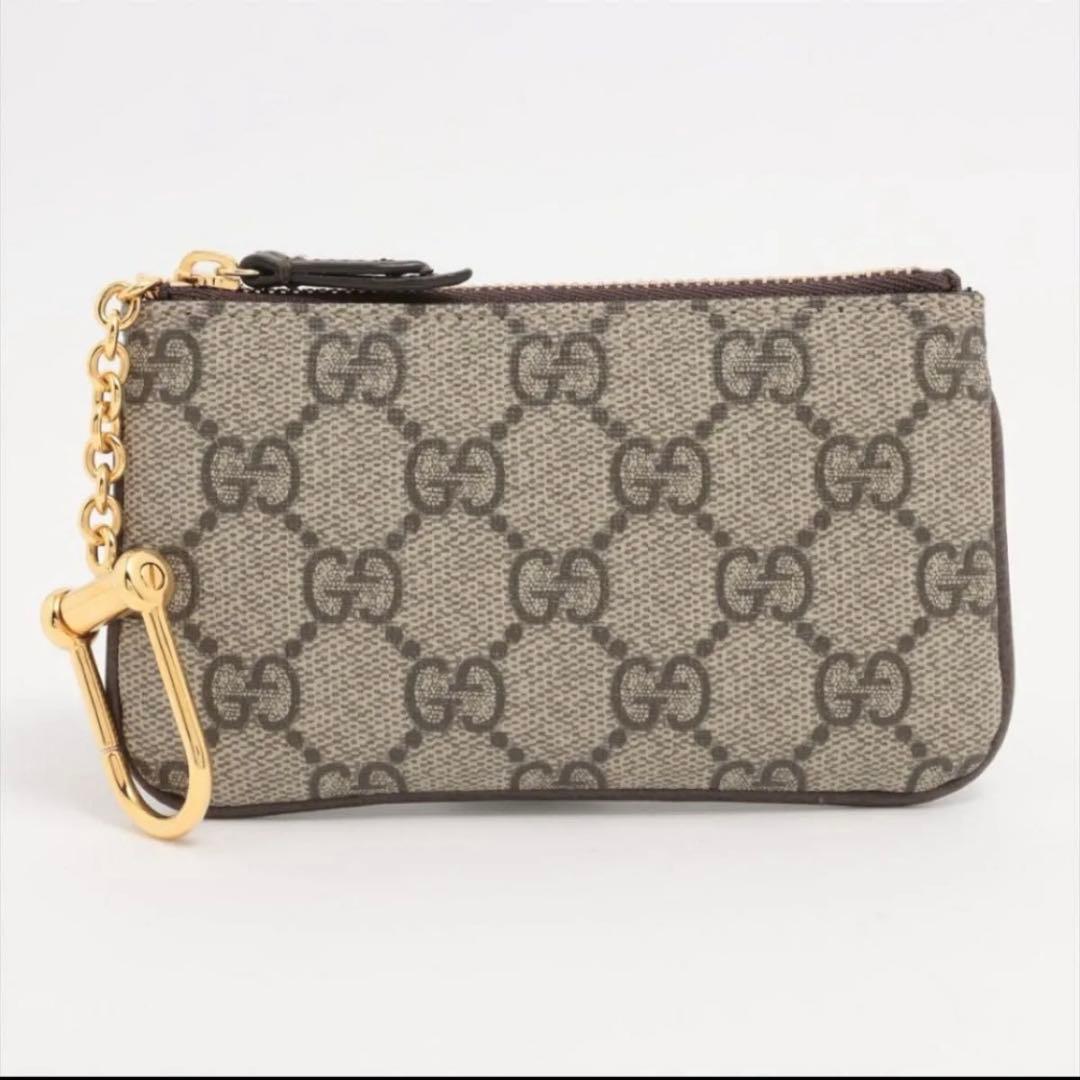 gucci グッチ GGスプリーム ケース ベージュ　小銭入れ