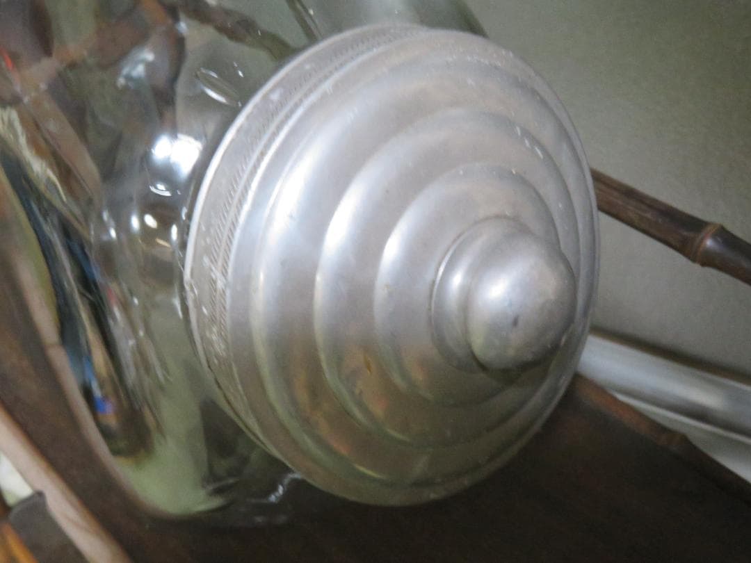 ◆393◆【昭和レトロ】蓋付ガラス 駄菓子瓶 アルミ蓋 アルミ蓋