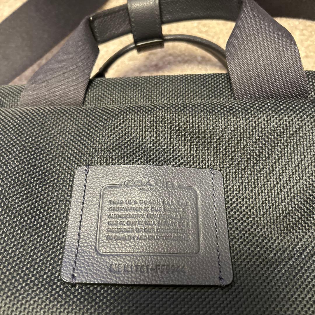 COACH ビジネスバッグ ネイビーグレー