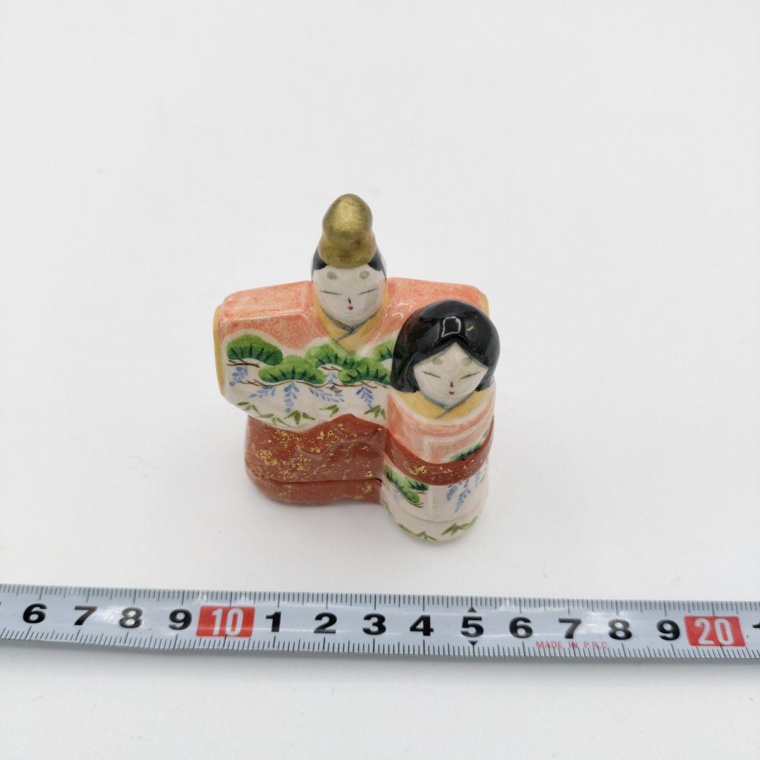 609　ひな　香合　桂楽　茶道具　小物入れ　古物　茶道　雛様　お雛様