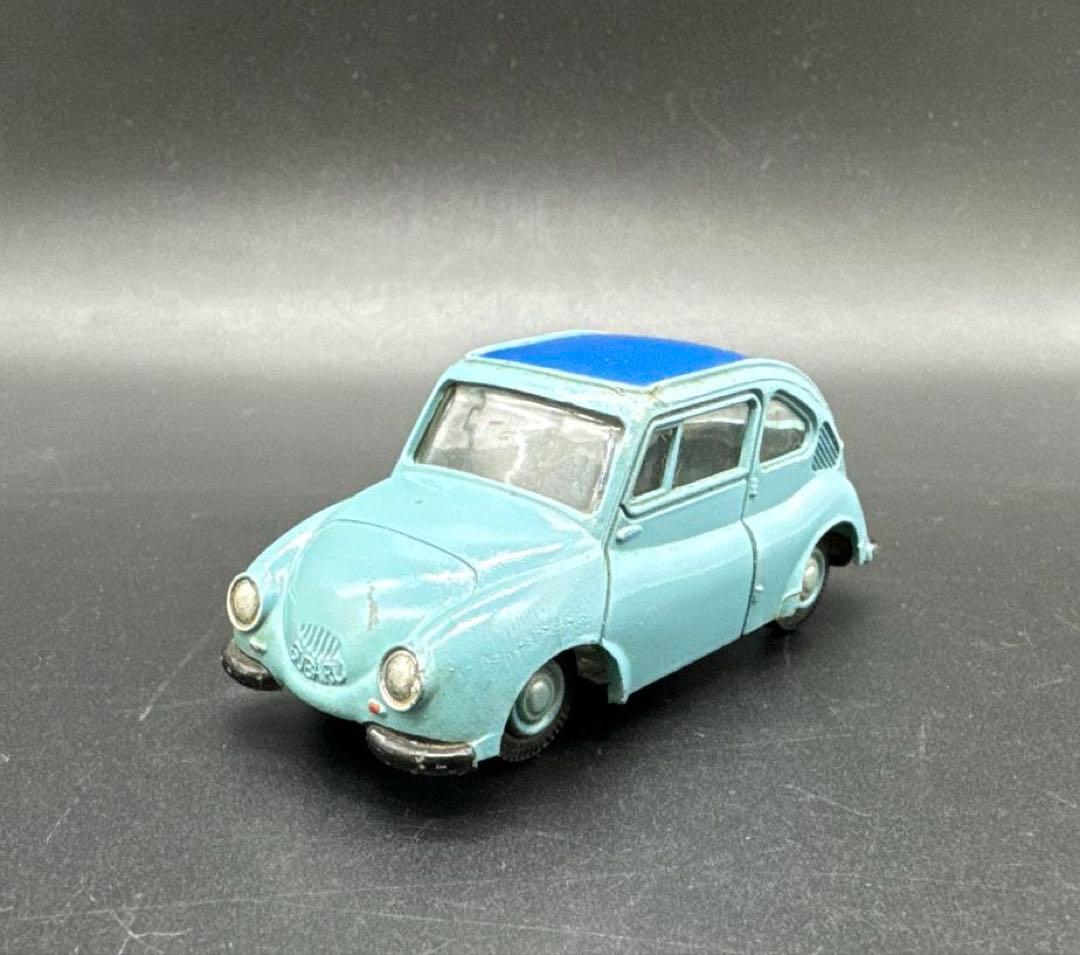 ヴィンテージ★ スバル 360 モデルペット No.3 1/36 水色