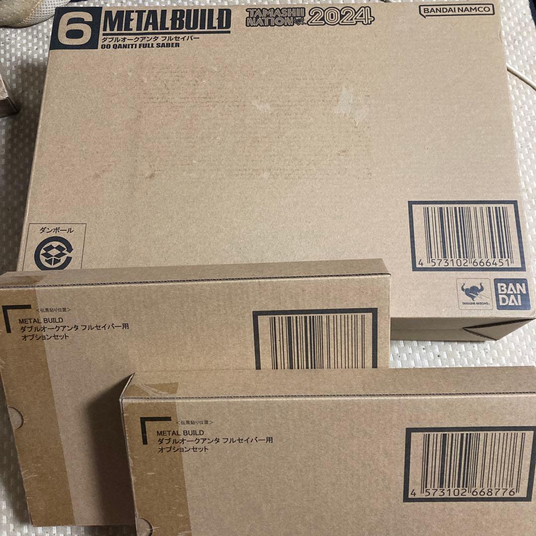 新品未開封　メタルビルド ダブルオークアンタフルセイバー　オプション×2 セット