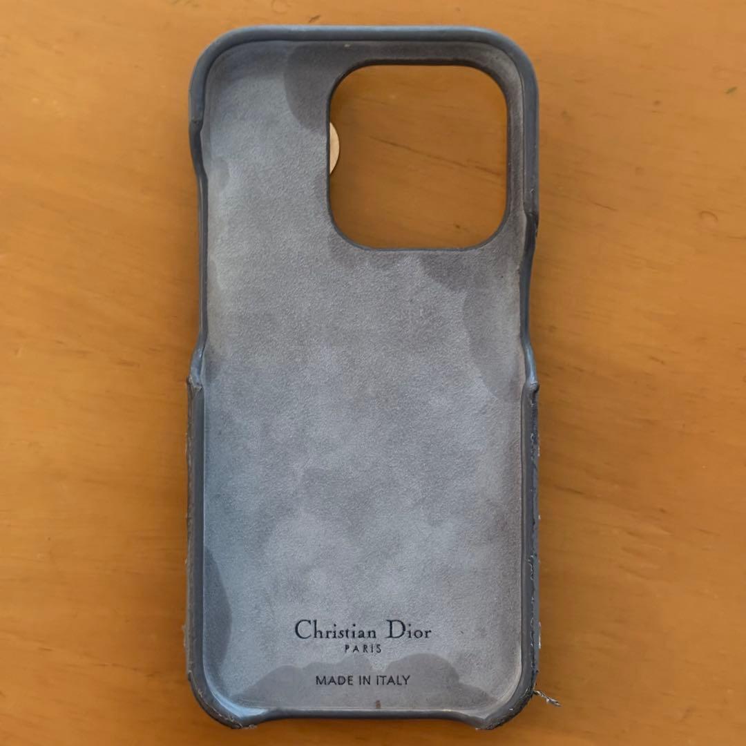 Dior iPhoneケース　15proケースブルー　正規品