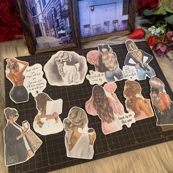 ▶︎maniatelier/カット済み女の子シールMIX B