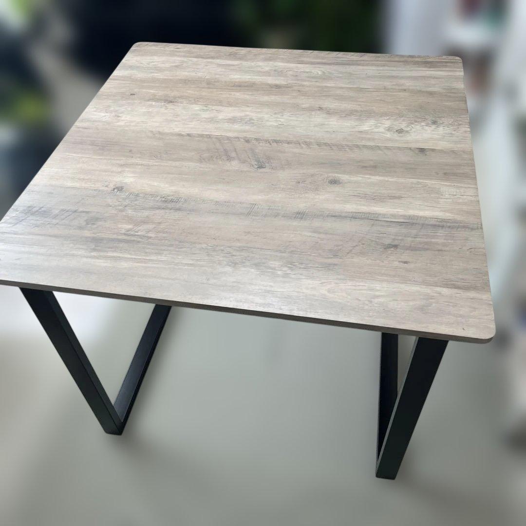 ダイニングテーブル　90スクエア　アイアン脚