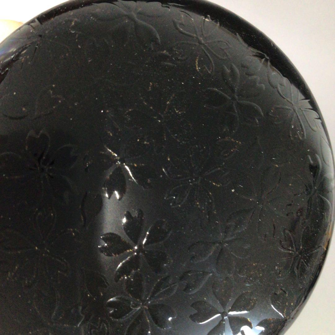 Ｒ８９３　棗　『漆匠　前端春斎作』『夜桜蒔絵』『中棗』　共箱　茶道具