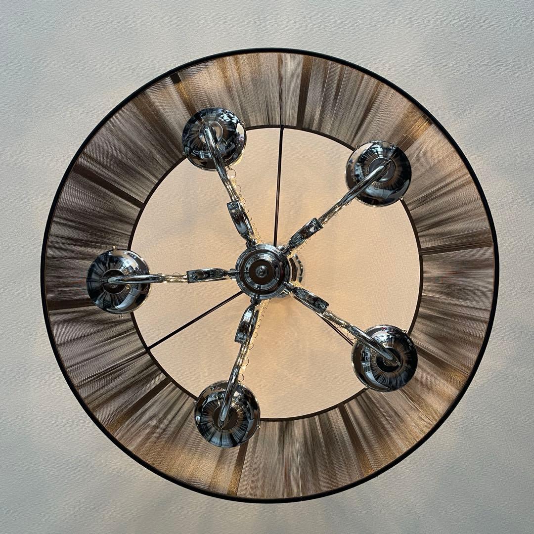 ブラックシェードシャンデリア　 5灯