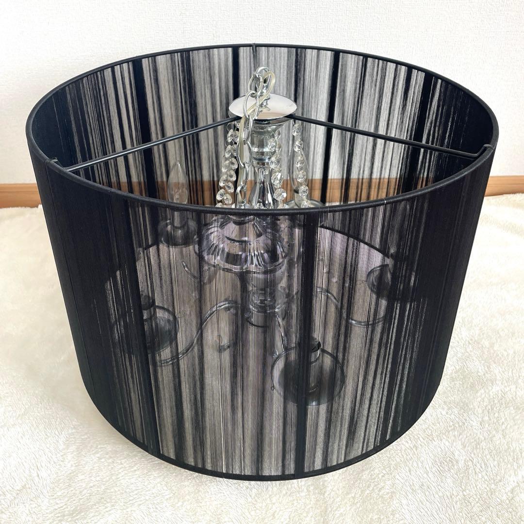 ブラックシェードシャンデリア　 5灯