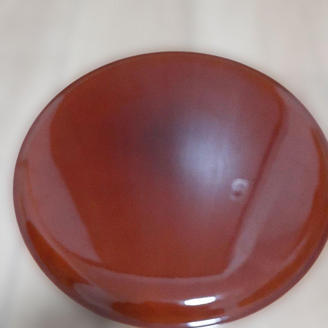 盆 花柄 深い赤色