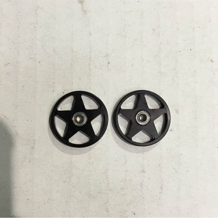 ミニ四駆 軽量5スター(ブラック) HG19ミリオールアルミベアリングローラー